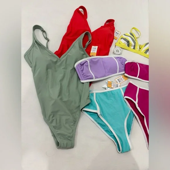 Size Medium 7 Piece Swimwear Bundle New With Tags - Picture 3 of 16